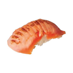 Nigiri flamed salmon