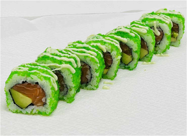 Wasabi salmon roll 4 stuks